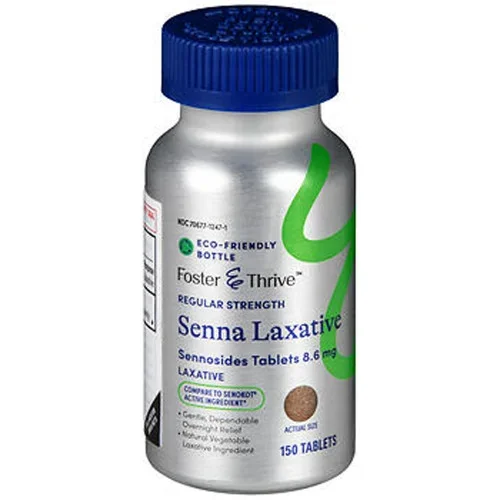 Foster & Thrive Regular Strength Senna Laxative Sennosides 8.6 mg Tablets 150 count Thrifty White Health Essentials
