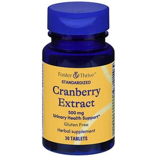 Foster & Thrive Standardized Cranberry Extract 500 mg Tablets 30 count Thrifty White Health Essentials