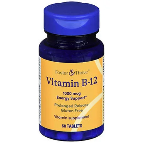 Foster & Thrive Vitamin B12 1000 mcg Prolonged Release Tablets 60 count Thrifty White Health Essentials