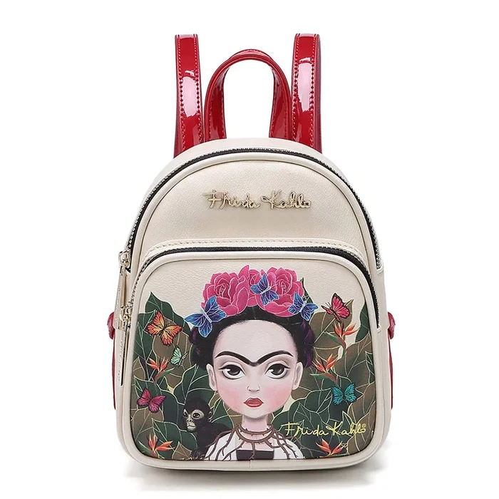 FRIDA KAHLO JUNGLE SERIES CUTE MINI BACKPACK~RED
