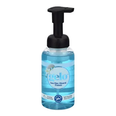 Gelo Foaming Hand Soap Pump Bottle Sea Mist Mineral Freesia 10 Oz