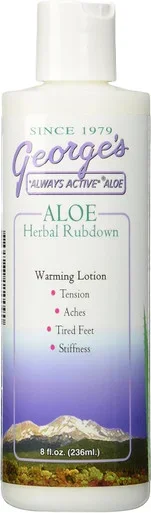 George’S Always Active Aloe Herbal Rubdown 8 Fl Oz Skin