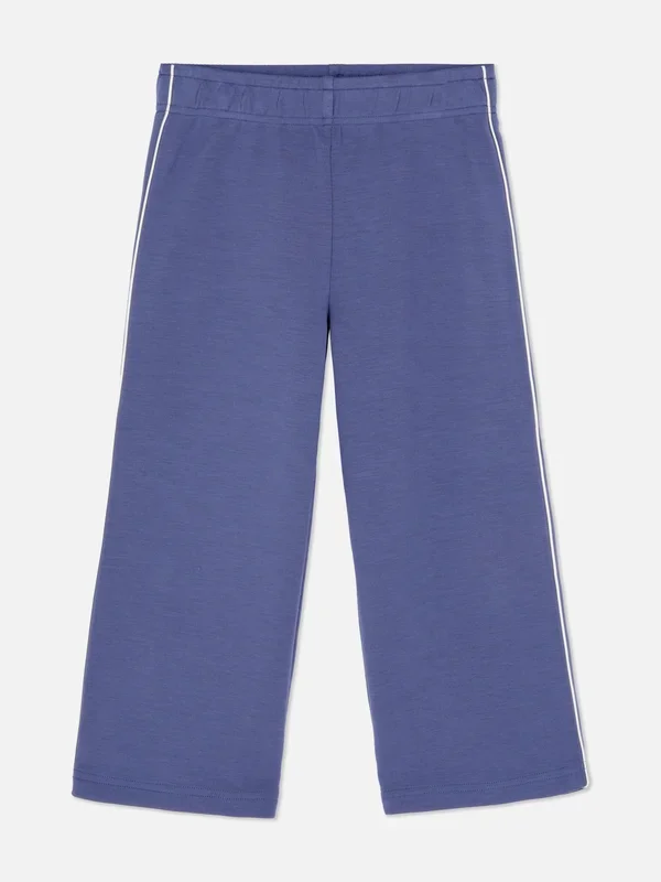 Girls Blue 1.58yrs Wide Leg Joggers Penneys