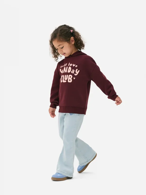 Girls Burgundy 1.58yrs Graphic Hoodie Penneys
