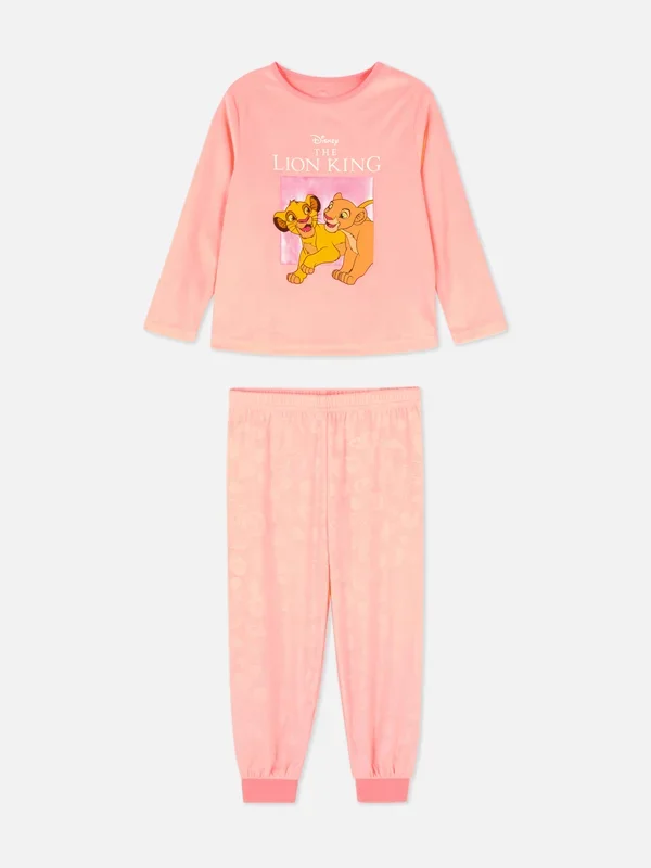 Girls Coral 1.512yrs Disney’s The Lion King Cosy Pyjamas Penneys