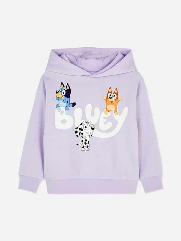 Girls Lilac 1.58yrs Bluey Hoodie Penneys