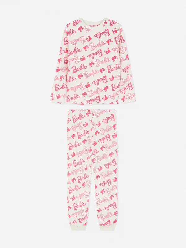 Girls Natural 515yrs Barbie Cosy Pyjamas Penneys