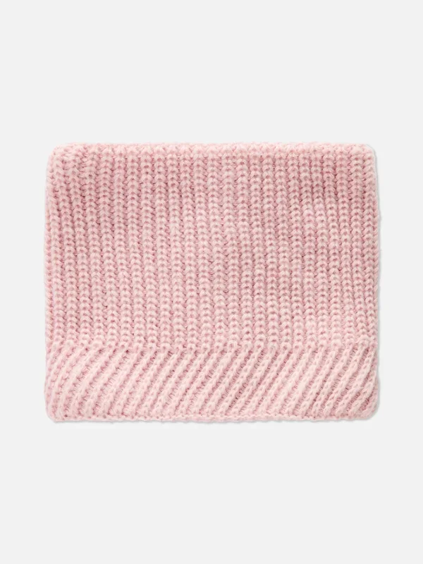 Girls Pink Chunky Knitted Snood Penneys