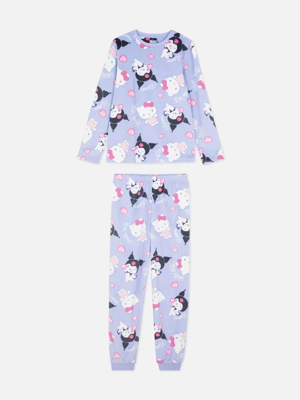 Girls Purple 515yrs Hello Kitty Cosy Pyjamas Penneys