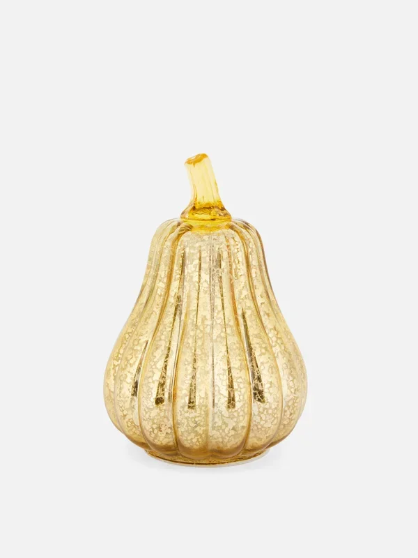 Gold LED Crackled Glass Gourd Penneys