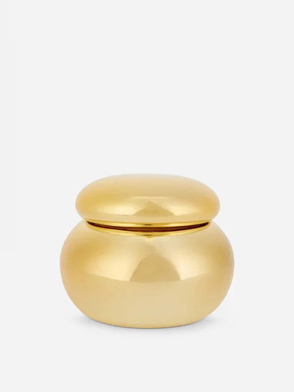 Gold Lidded Dome Decorative Candle Penneys