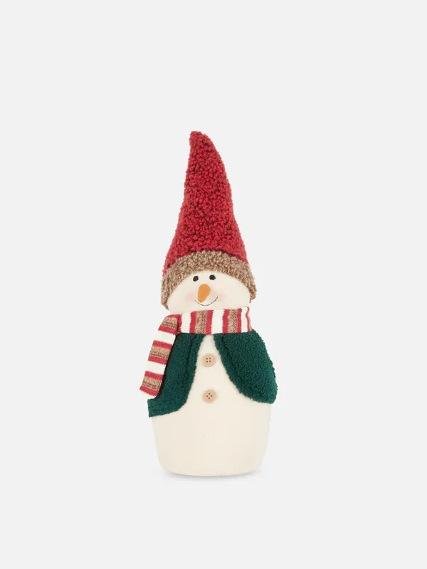 Green Christmas Snowman Standing Ornament Penneys