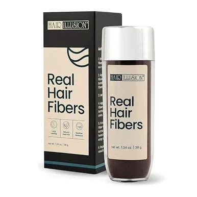 Hair Illusion 100% Natural Human Hair Fibers For Men & Women 1.34 oz
