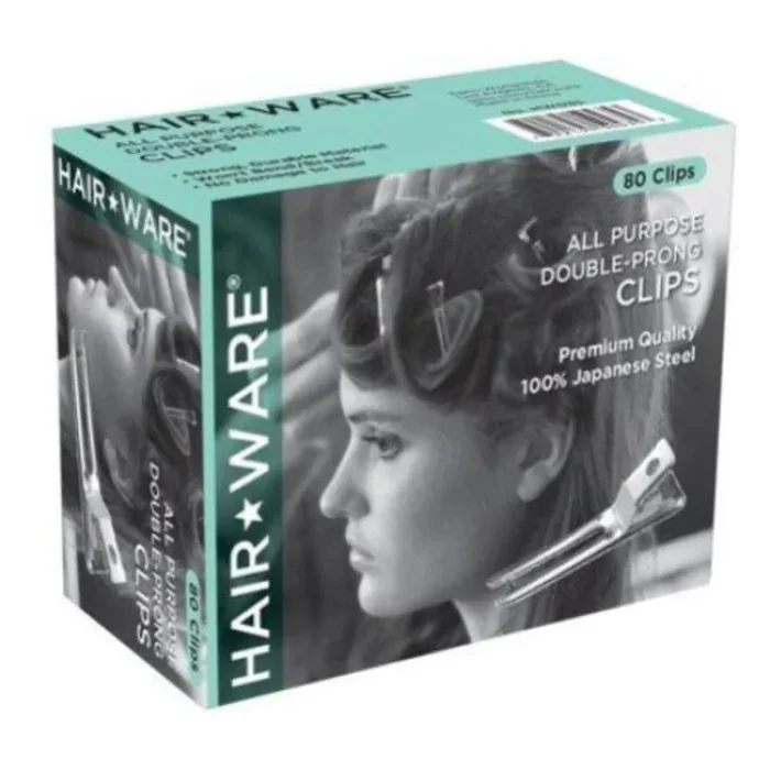 HairWare All Purpose Clips- 80 Clips