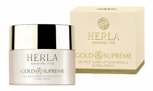 HERLA – GOLD SUPREME – 24k Gold Super Lift Anti-wrinkle Global Cream – 50 ml