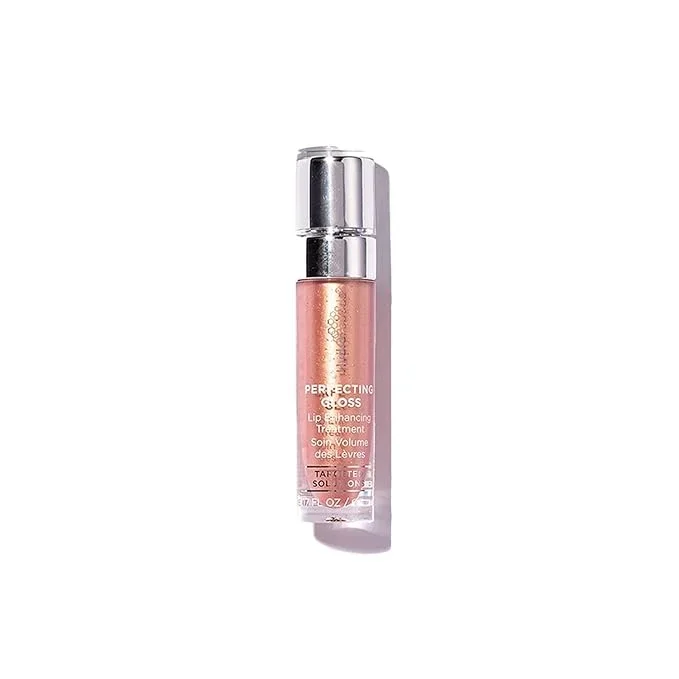 HydroPeptide Perfecting Gloss, Lip Plumping Gloss & Hydrating Treatment, Volumizing Collagen-Boosting Enhancer with Hyaluronic Acid & Peptides, Nude Pearl, 0.13 Ounce