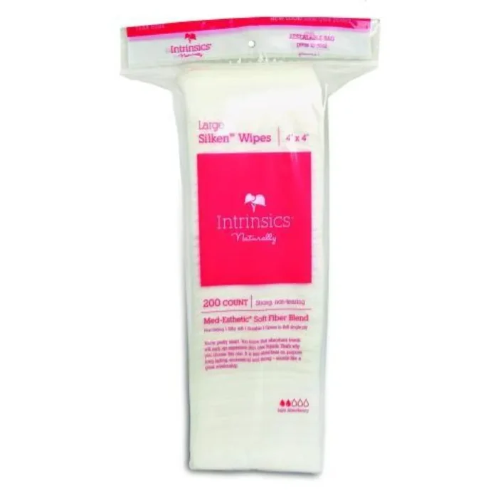 Intrinsics Large Silken Wipes – 4×4 – 200ct