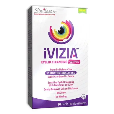 Ivizia Eyelid Cleansing Wipes For Sensitive Eyelid Cleansing 20 Wipes