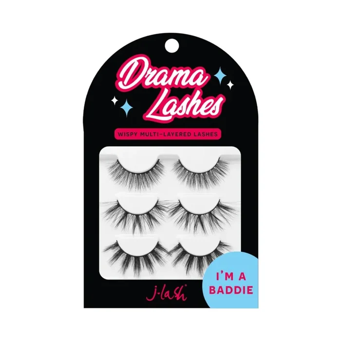 JLash Drama Lashes 3 Pack – I’m a Baddie