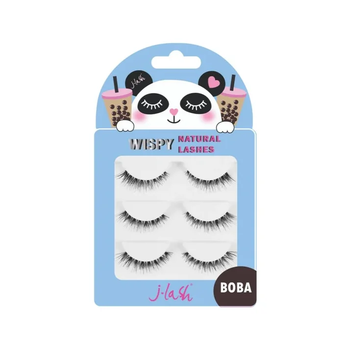 JLash Wispy Natural Lashes – Set of 3 – Boba
