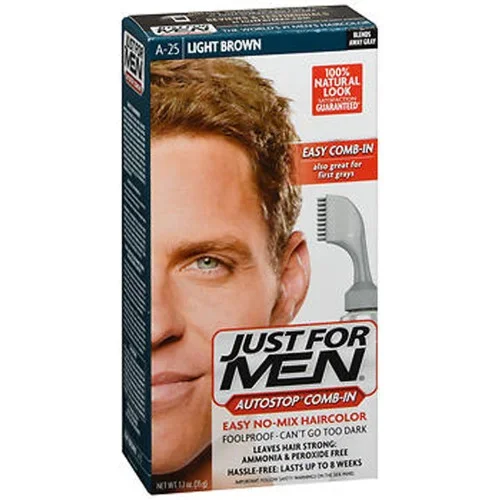 Just For Men Autostop CombIn Formula A25 Light Brown Thrifty White Health Essentials