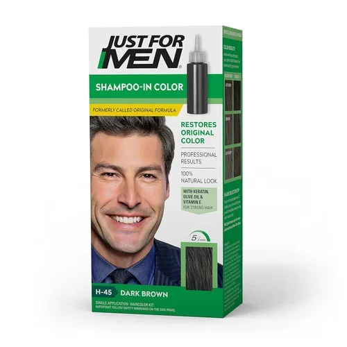 Just For Men Original Formula Haircolor Dark Brown H45 Thrifty White Health Essentials