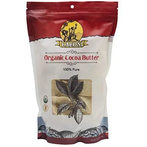 KAKOSI – Organic Raw 100% Pure Cocoa Butter – 16 oz.