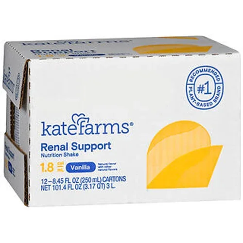 Kate Farms Renal Support Nutrition Shake 1.8 cal/mL Vanilla 144 8.45 oz Thrifty White Health Essentials ©