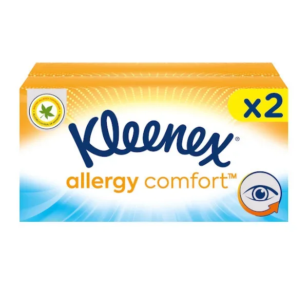 Kleenex Allergy Comfort Twin Tissues 2X56s Household