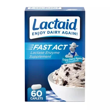 Lactaid Fast Act Gas Relief Caplets 60 Each
