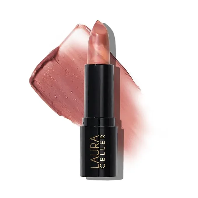 LAURA GELLER NEW YORK Italian Marble Sheer Lipstick – Al Fresco – Hydrating & Lightweight – Vitamin E & Caster Seed Oil – Cream Finish