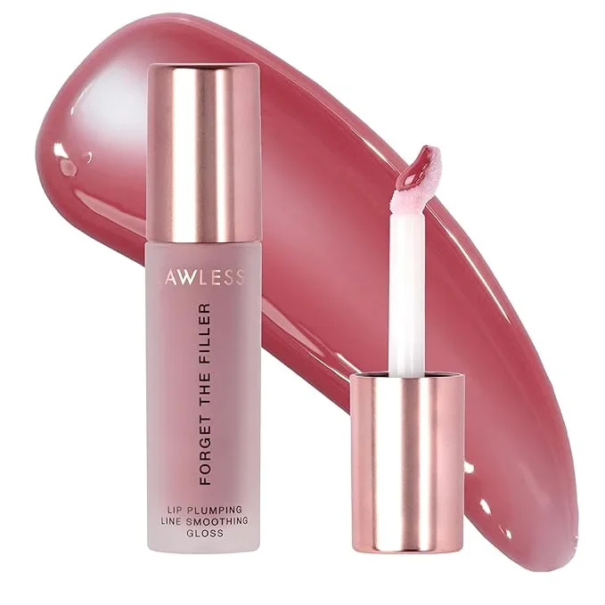 Lawless Women’s Forget The Filler Lip Plumper Line Gloss, Velvet, Pink, 0.11 Fl Oz (Pack of 1)