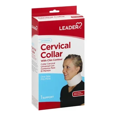 Leader Cervical Collar With Chin Contour 1 ct