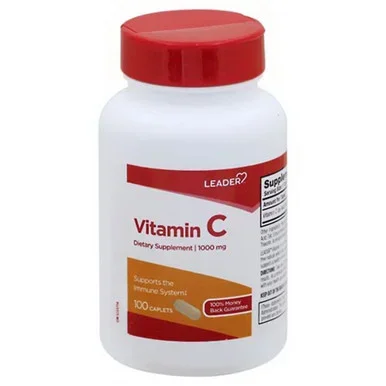 Leader Vitamin C Dietary Supplement 1000 Mg Caplets 100 Ea
