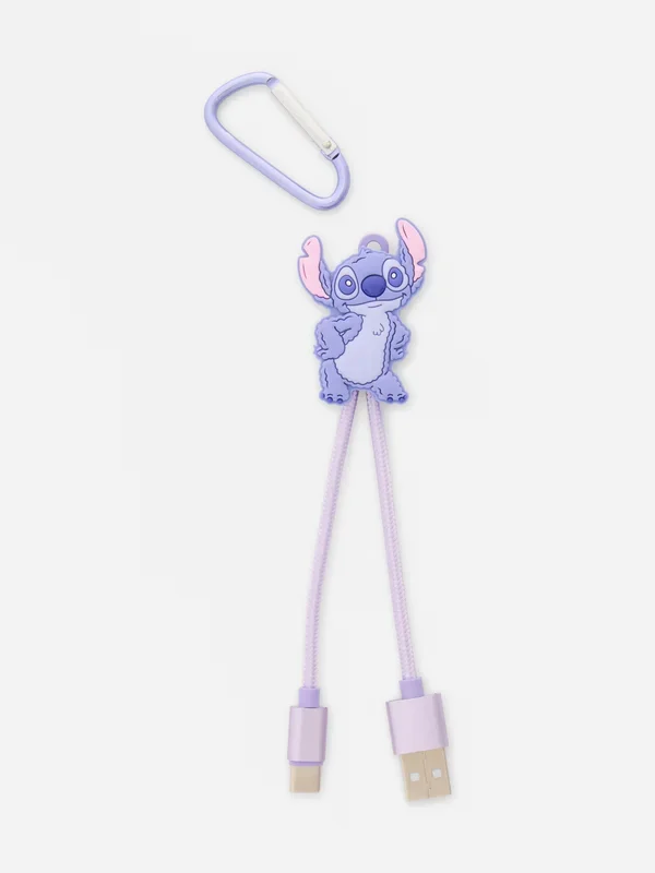 Light Blue Disney’s Stitch Travel Cable Penneys