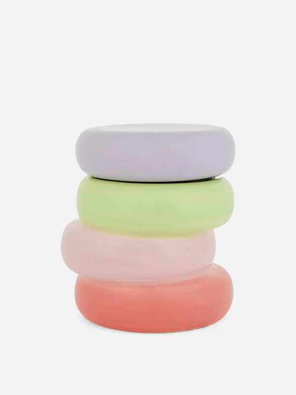 Light Pink Scented Candle In Stacked Container Penneys
