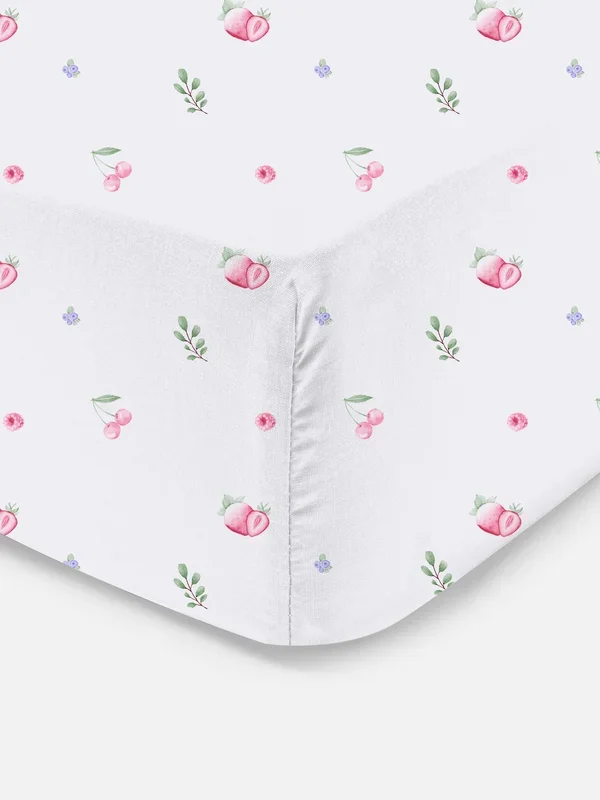 Lilac Super King Fruit Fitted Sheet Penneys