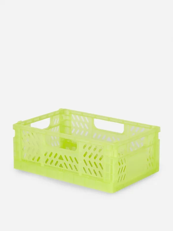 Lime Mini Collapsable Storage Basket Penneys