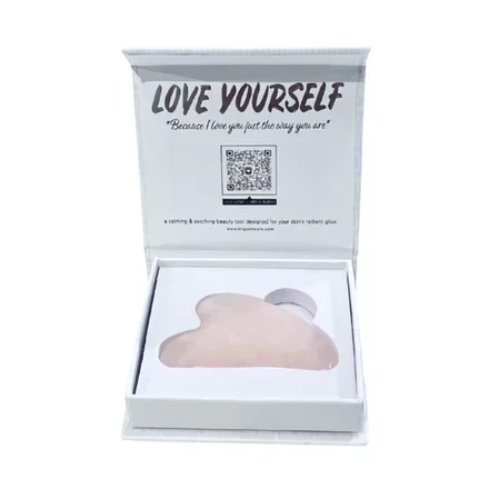 Ling Skincare Gua Sha Rose Quartz Tool