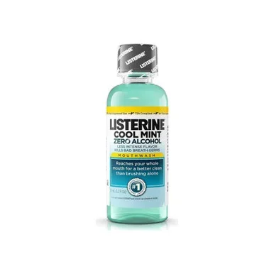 Listerine Cool Mint Zero Alcohol Mouthwash, 3.2 Oz