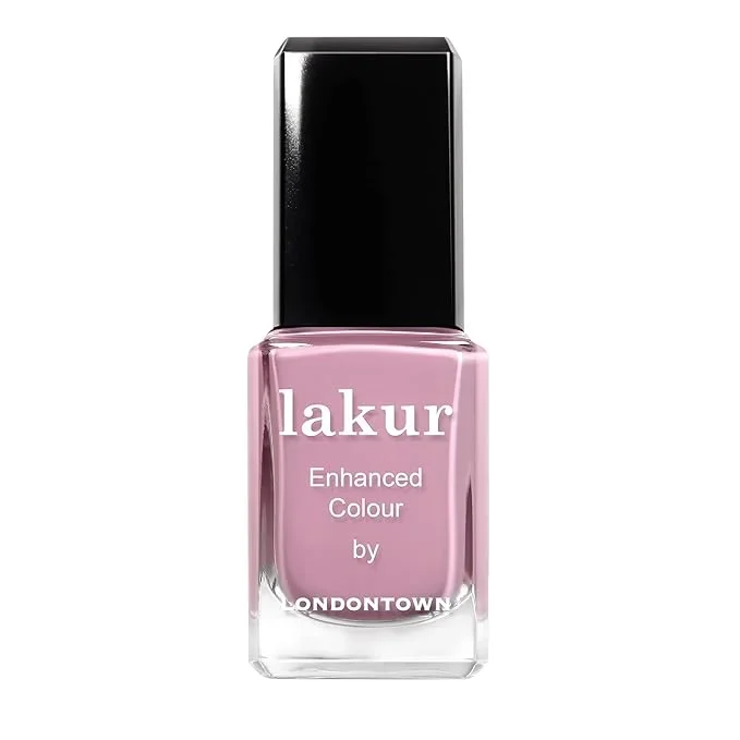 LONDONTOWN lakur Nail Polish – Chip-Resistant, Non-Toxic, Conditions & Hydrates Nails | Glossy Mauve, Plush, .40 fl oz