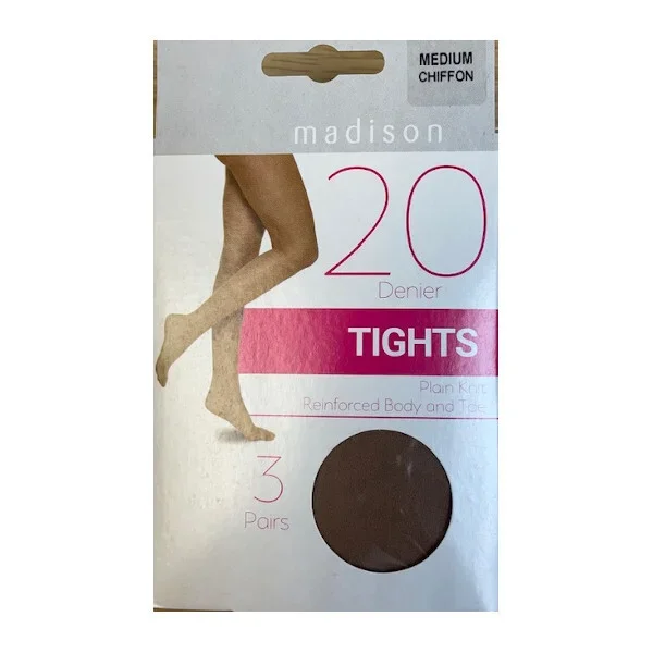 Madison Tights 20D Chiffon 3Pack M Household