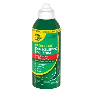 Magnilife Db Pain Relieving Foot Spray Calms Burning And Tingling 3 Oz