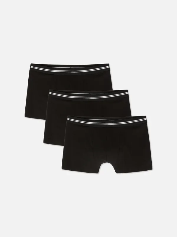 Men’s Black 3pk Essential Hipster Trunks Penneys