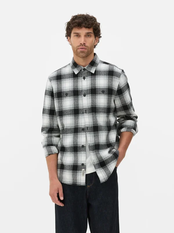Men’s Black The Stronghold Check Shirt Penneys