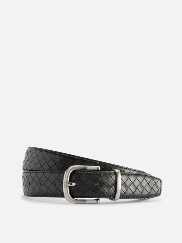 Men’s Black Woven Effect Belt Penneys