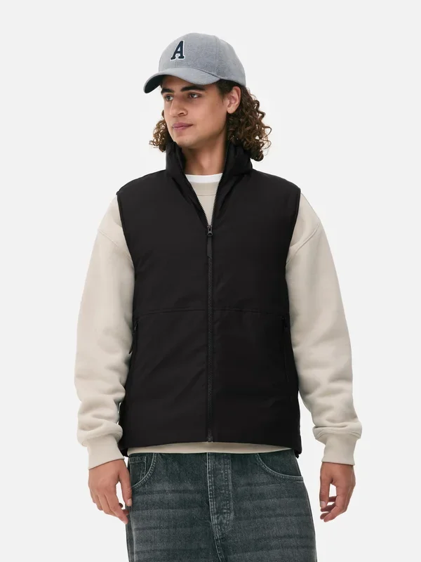 Men’s Black ZipUp Gillet Penneys