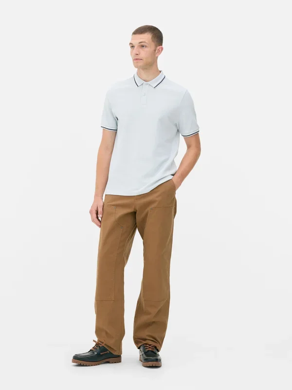 Men’s Blue Tipped Polo Shirt Penneys