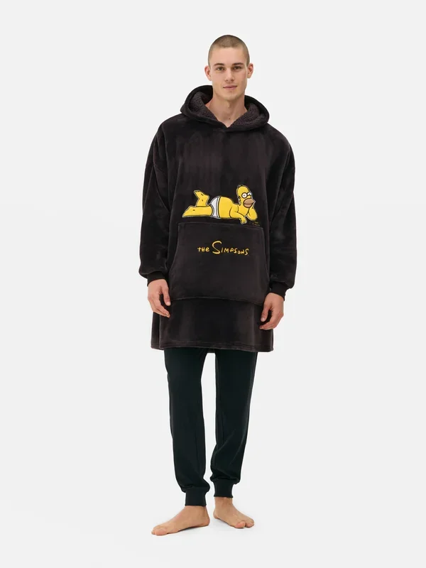 Men’s Charcoal The Simpsons Snuddie Penneys