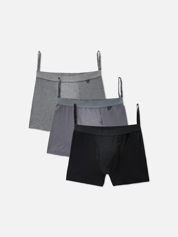 Men’s Grey 3pk Adaptive Boxer Shorts Penneys